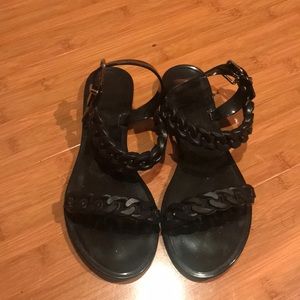 Black jelly givenchy sandals made in Italy 36